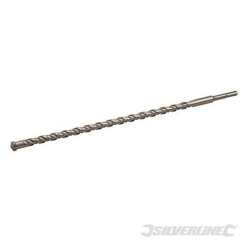 Punte da trapano per cemento e materiali muratura  testa a croce SDS Plus Silverline - 24