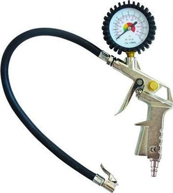 PISTOLA GONFIAGGIO CONMPRESSORE CON MANOMETRO CON ATTACCO RAPIDO attacco 11/A in prodotto EuroStore07 - Alatri, commercioVirtuoso.it