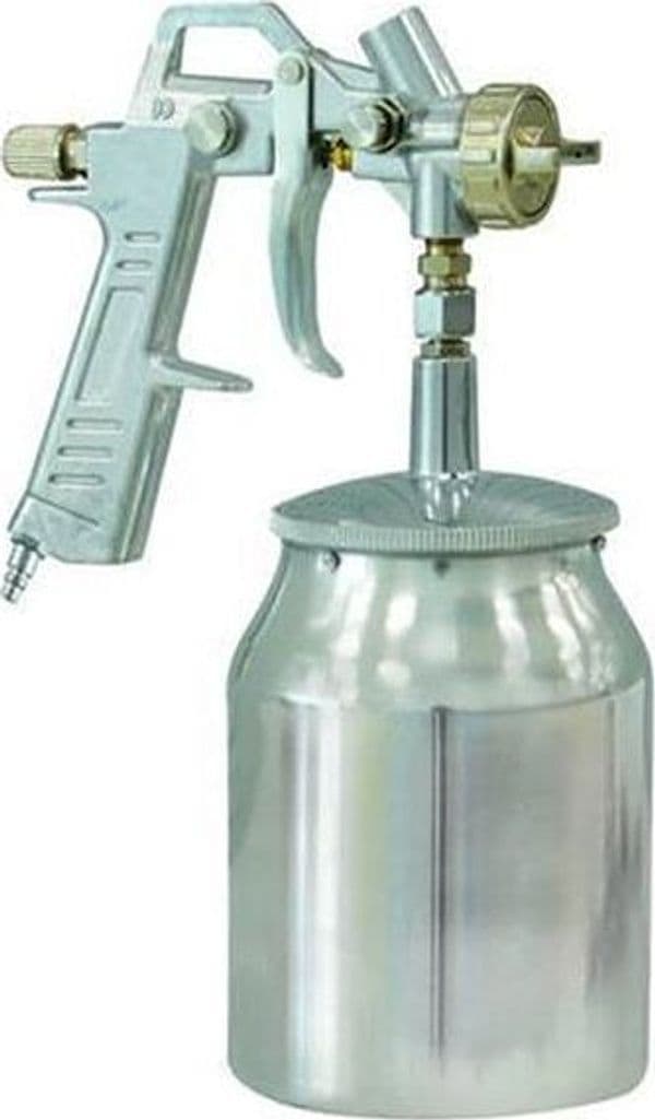 AEROGRAFO SERBATOIO INFERIORE CON ATTACCO RAPIDO PER COMPRESSORE -ugello mm.1,5 in prodotto EuroStore07 - Alatri, commercioVirtuoso.it