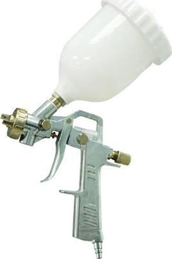 AEROGRAFO SERBATOIO SUPERIORE CON ATTACCO RAPIDO PER COMPRESSORE ugello mm.1,5 in prodotto EuroStore07 - Alatri, commercioVirtuoso.it