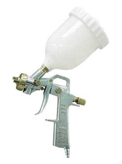 AEROGRAFO SERBATOIO SUPERIORE CON ATTACCO RAPIDO PER COMPRESSORE ugello mm.1,5 in prodotto EuroStore07 - Alatri, commercioVirtuoso.it