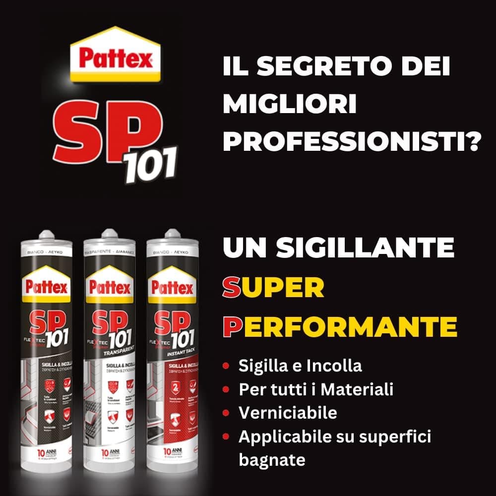 PATTEX SIGILLANTE SP ml.280 marrone - IN CARTUCCIA PER TUTTI I MATERIALI pz 2 in prodotto EuroStore07 - Alatri, commercioVirtuoso.it