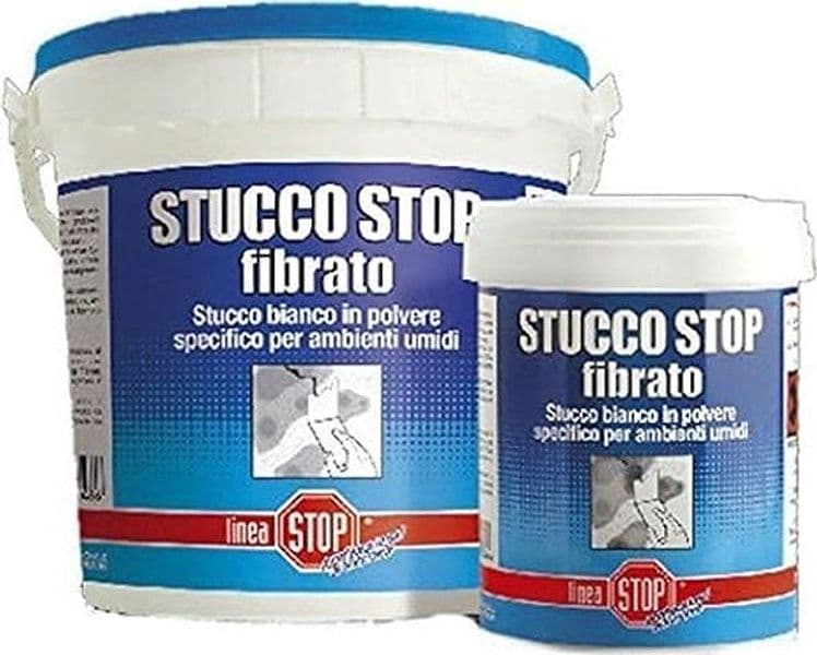 STUCCO STOP FIBRATO SPECIALE PER PARETI UMIDE COLORE BIANCO 1 KG  FER 163347 in prodotto EuroStore07 - Alatri, commercioVirtuoso.it