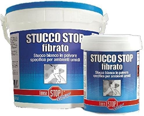 STUCCO STOP FIBRATO SPECIALE PER PARETI UMIDE COLORE BIANCO 1 KG  FER 163347 in prodotto EuroStore07 - Alatri, commercioVirtuoso.it