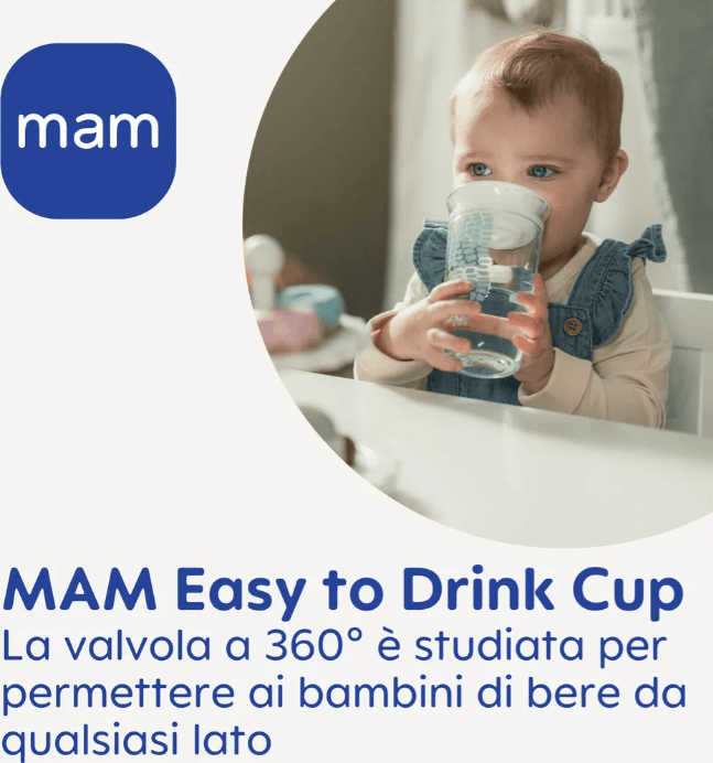 Mam - Easy to Drink Cup 360° - 290 ml in prodotto Centro Bimbo - Siderno, commercioVirtuoso.it