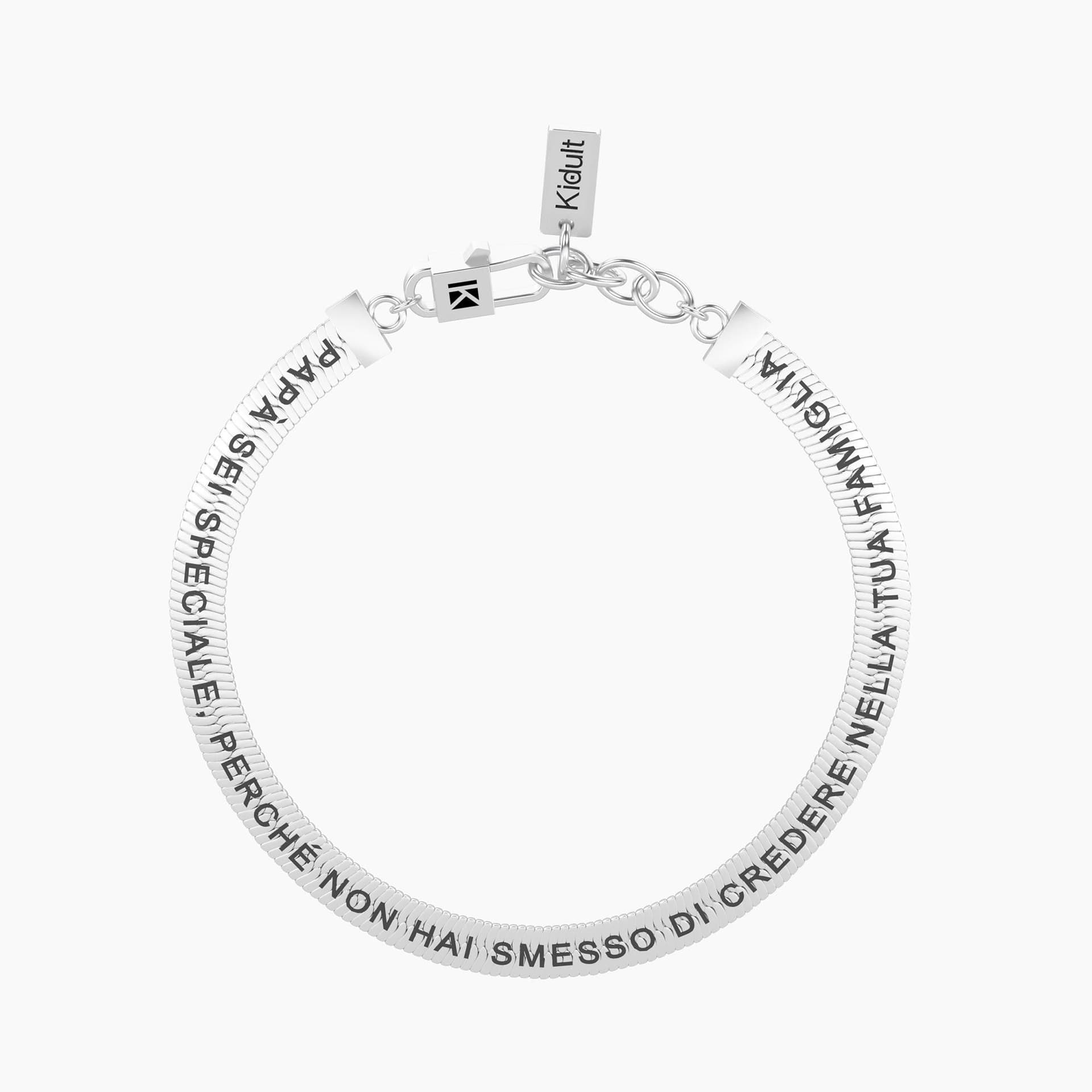 Kidult - Bracciale regolabile con scritta per papà  LA NOSTRA FAMIGLIA… in Bracciali Alba Gioielli - Casoria, commercioVirtuoso.it
