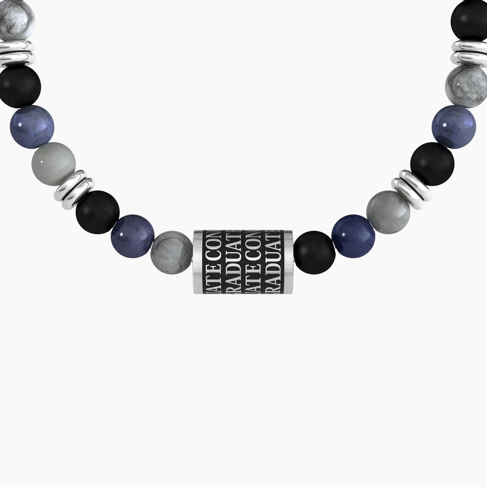 Kidult - Bracciale uomo con charm e pietre colorate GRAD | CONGRATULAZIONI in Bracciali Alba Gioielli - Casoria, commercioVirtuoso.it