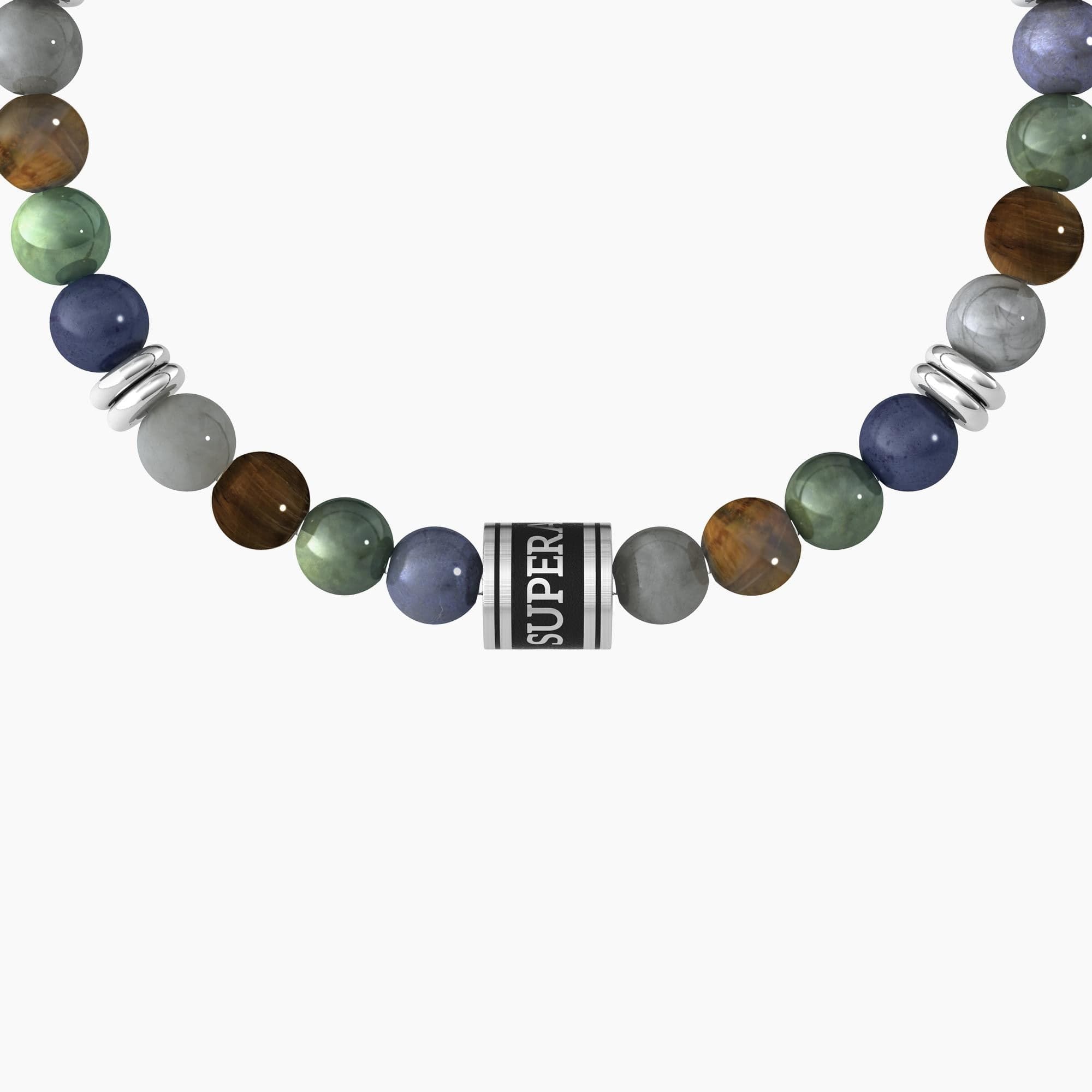 Kidult - Bracciale uomo con pietre multicolor alternate  SUPERA TE STESSO in Bracciali Alba Gioielli - Casoria, commercioVirtuoso.it