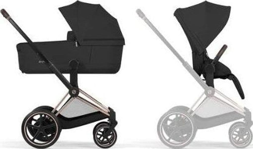 Cybex - Trio e-Priam con Seggiolino Cloud T Sepia Black Plus in prodotto Centro Bimbo - Siderno, commercioVirtuoso.it