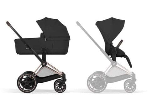 Cybex - Trio e-Priam con Seggiolino Cloud T Sepia Black Plus in prodotto Centro Bimbo - Siderno, commercioVirtuoso.it