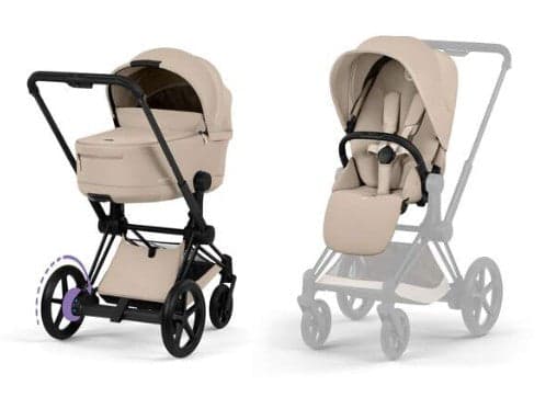 Cybex - Trio e-Priam con Seggiolino Cloud T Sepia Black Plus in prodotto Centro Bimbo - Siderno, commercioVirtuoso.it