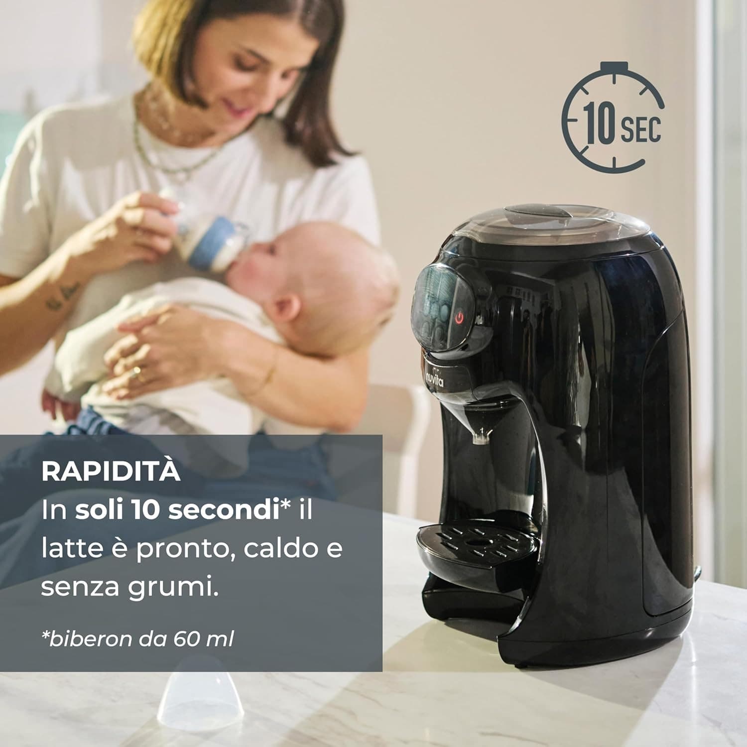 Nuvita - Lattespresso 1180 Preparatore Istantaneo di Latte in Polvere in prodotto Centro Bimbo - Siderno, commercioVirtuoso.it