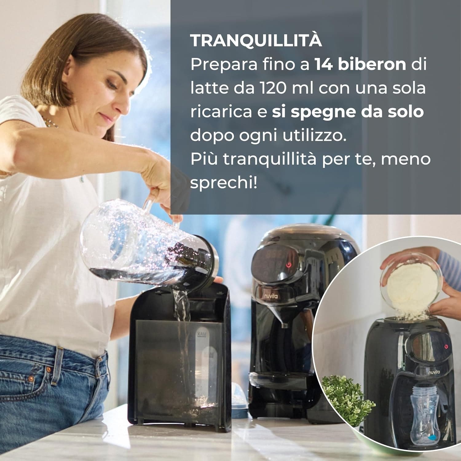 Nuvita - Lattespresso 1180 Preparatore Istantaneo di Latte in Polvere in prodotto Centro Bimbo - Siderno, commercioVirtuoso.it