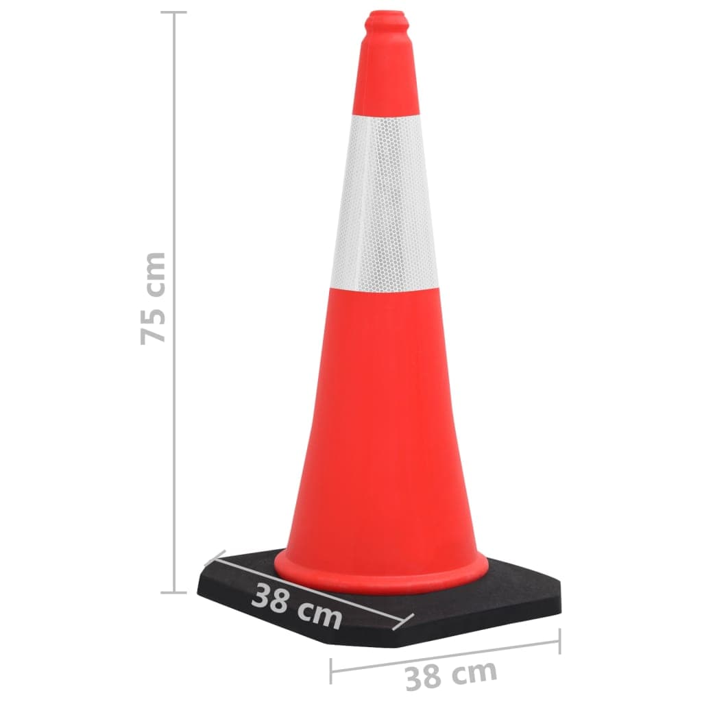 Set 4 pz Coni Emergenza Lavoro Spartitraffico Riflettenti con Basi Pesanti 75 cm in Coni di sicurezza Esplodia - Napoli, commercioVirtuoso.it