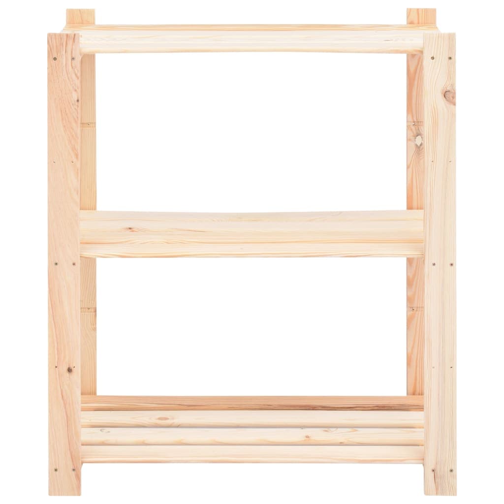 Set 3 pz Scaffali a 3 Livelli Organizer 80x38x90 cm Massello Pino 150 kg in Scaffalature Esplodia - Napoli, commercioVirtuoso.it