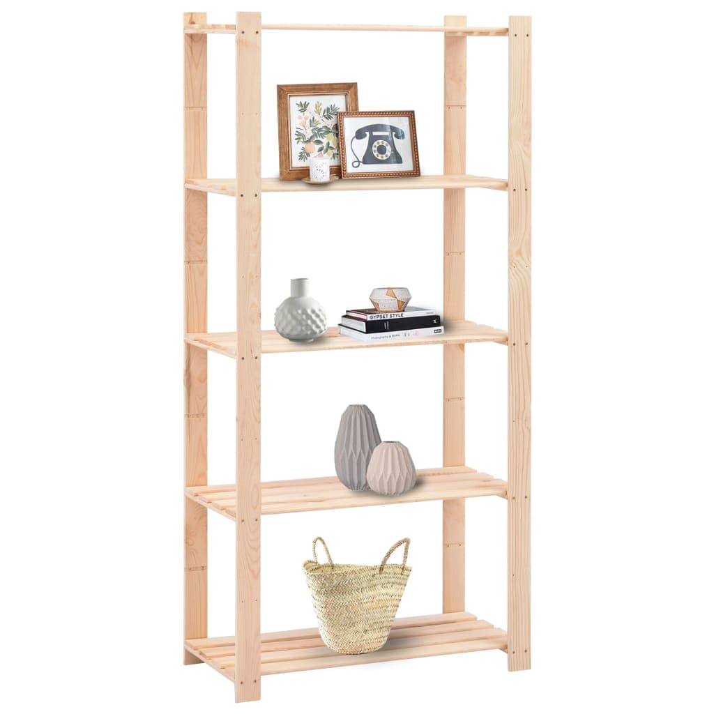 Set 2 Scaffali a 5 Livelli Organizer 80x38x170 cm in Massello Pino 250 kg in Librerie Esplodia - Napoli, commercioVirtuoso.it