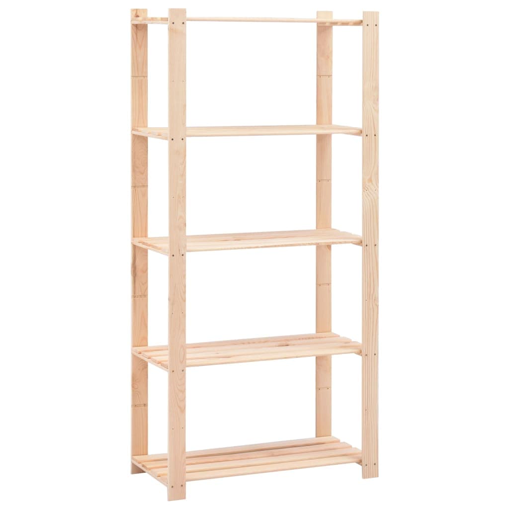 Set 2 Scaffali a 5 Livelli Organizer 80x38x170 cm in Massello Pino 250 kg in Librerie Esplodia - Napoli, commercioVirtuoso.it