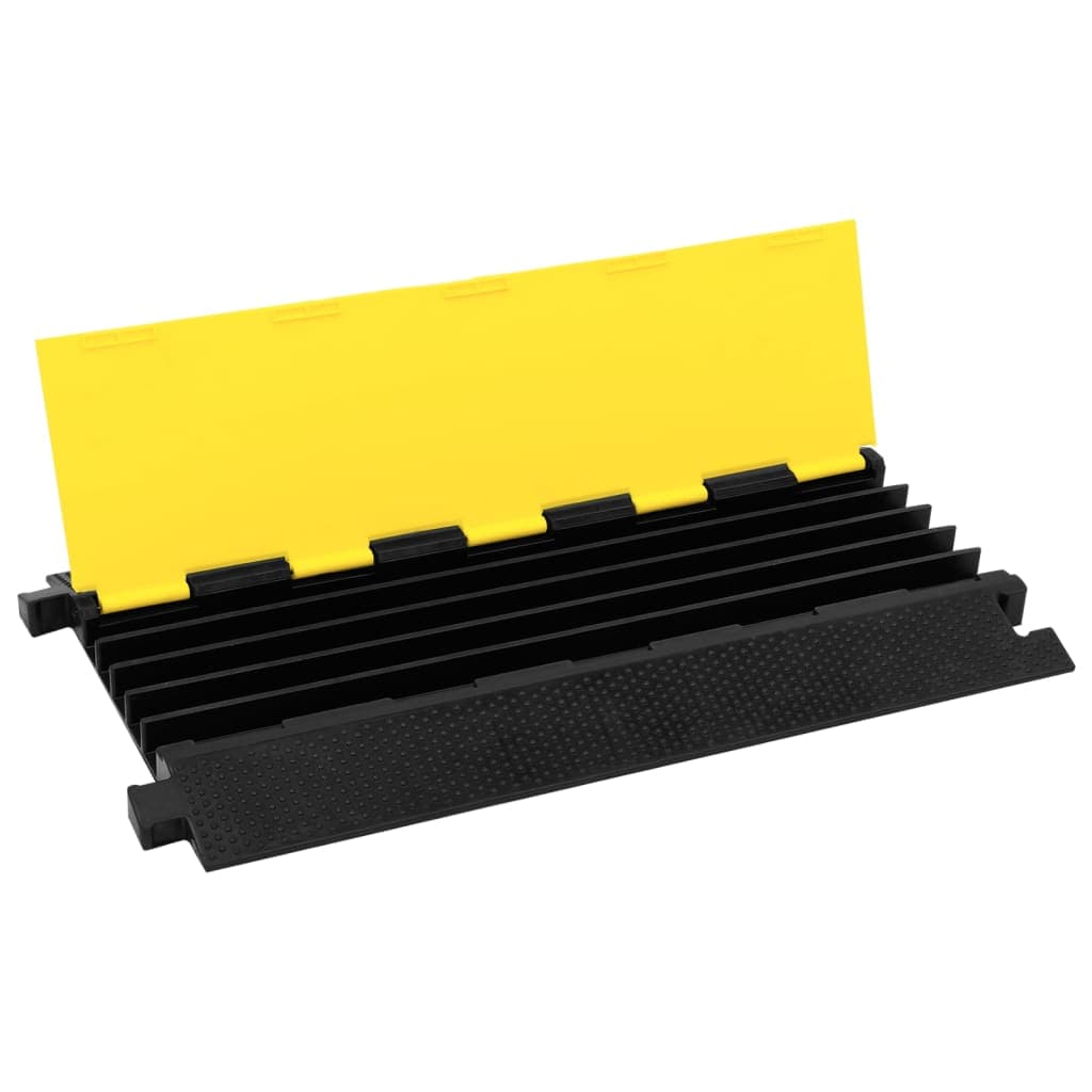 Dosso Passacavi Sicurezza in Gomma Giallo Nero Modulare con 5 Canali 90 cm in Protezioni per cavi a pavimento Esplodia - Napoli, commercioVirtuoso.it