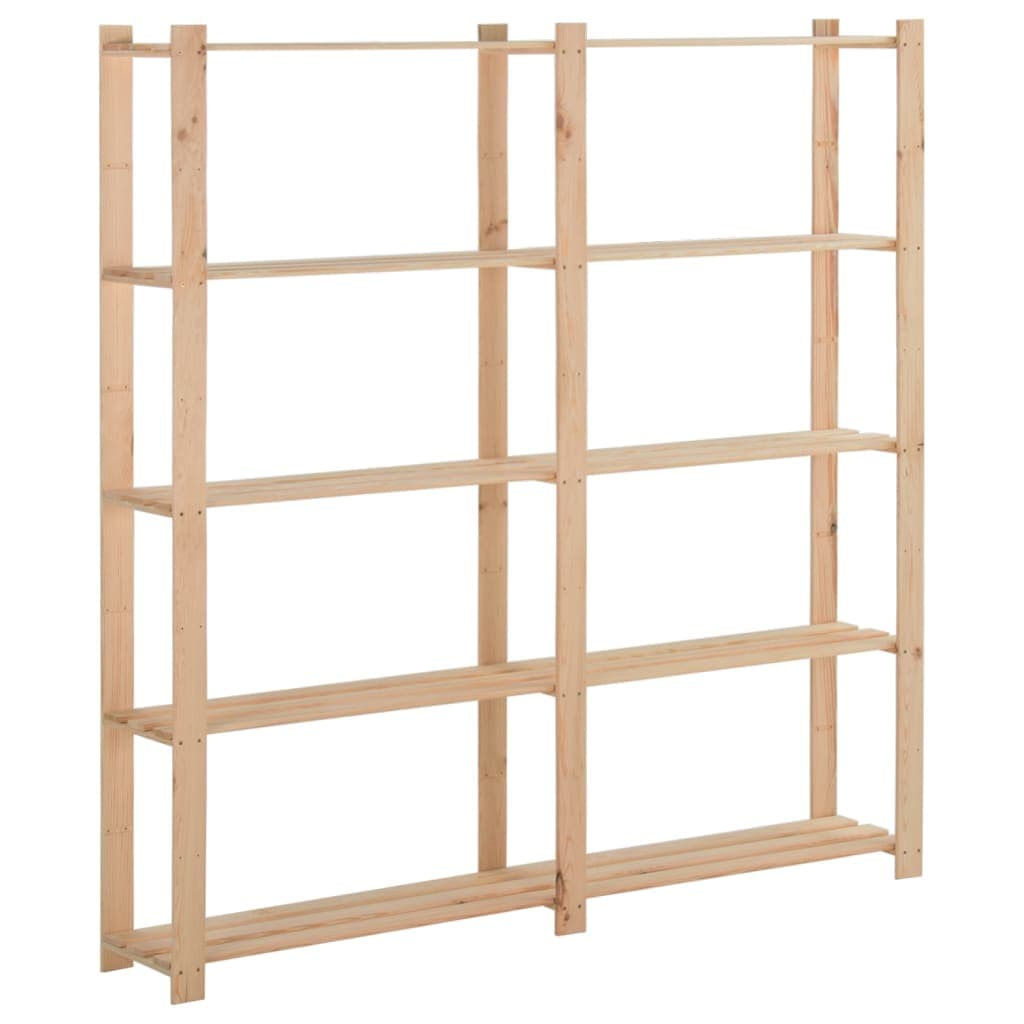Scaffale a 5 Piani Livelli 170x28,5x170 cm Libreria in Legno Massello di Pino in Librerie Esplodia - Napoli, commercioVirtuoso.it