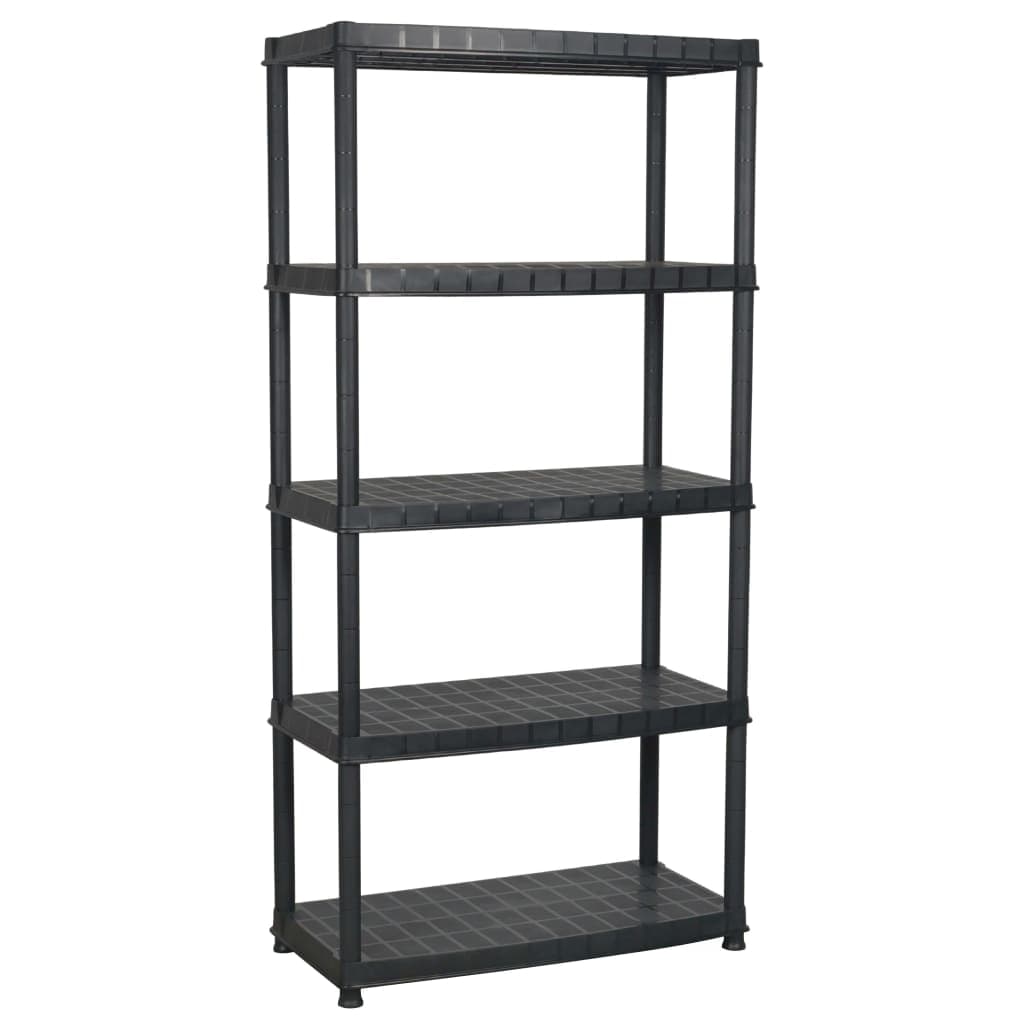 Scaffale 5 Ripiani Libreria Espositore Colore Nero in Plastica 91,5x45,7x185 cm in Librerie Esplodia - Napoli, commercioVirtuoso.it