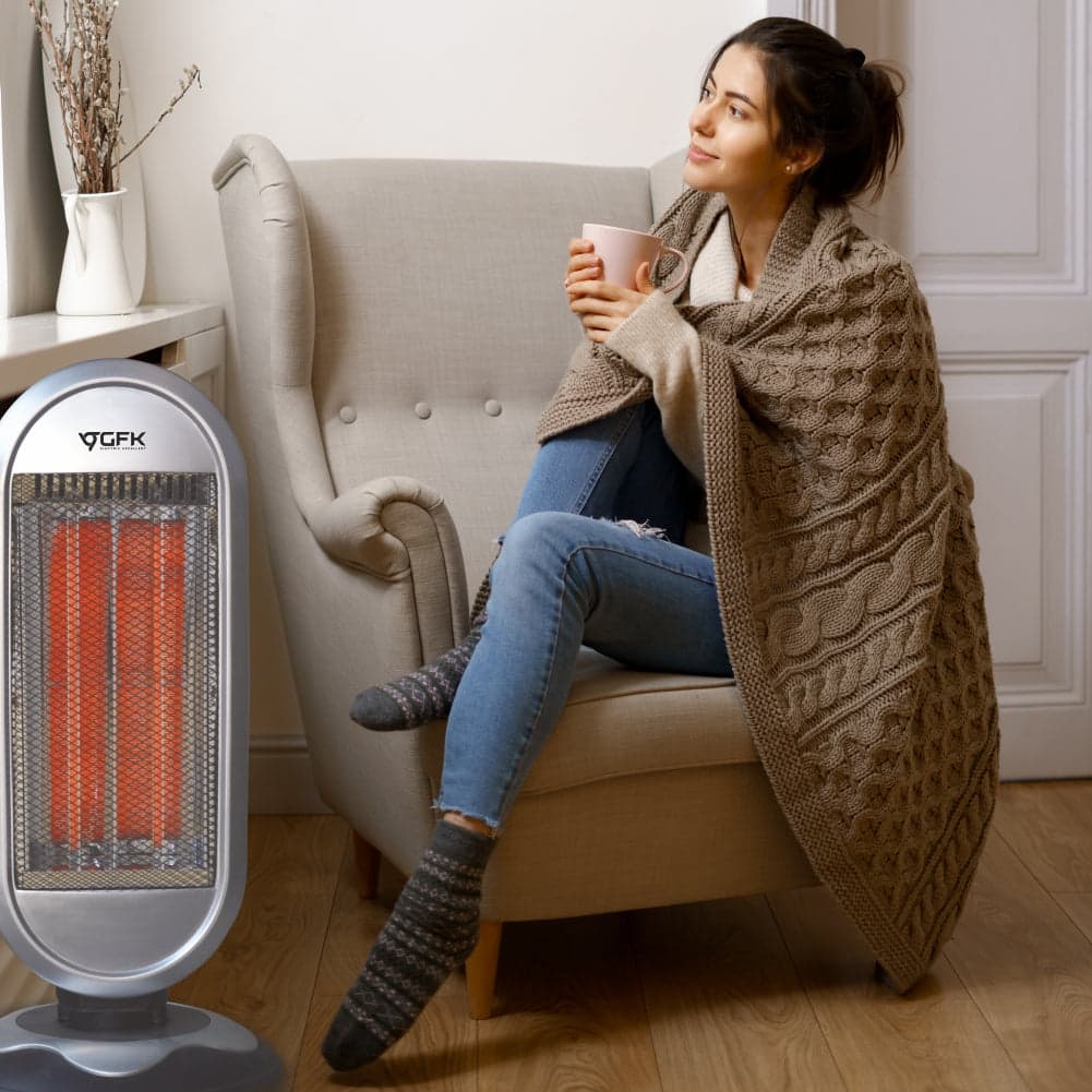 Stufa Elettrica al Carbonio 2 Livelli di Potenza H 61 cm Oscillante 900Watt in Stufe elettriche Danyx - Casoria, commercioVirtuoso.it