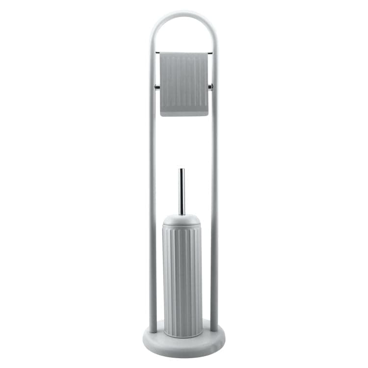 Piantana Porta Rotolo e Scopino Bagno Metallo Smaltato Verniciato Grigio in Scopini e porta scopini Danyx - Casoria, commercioVirtuoso.it