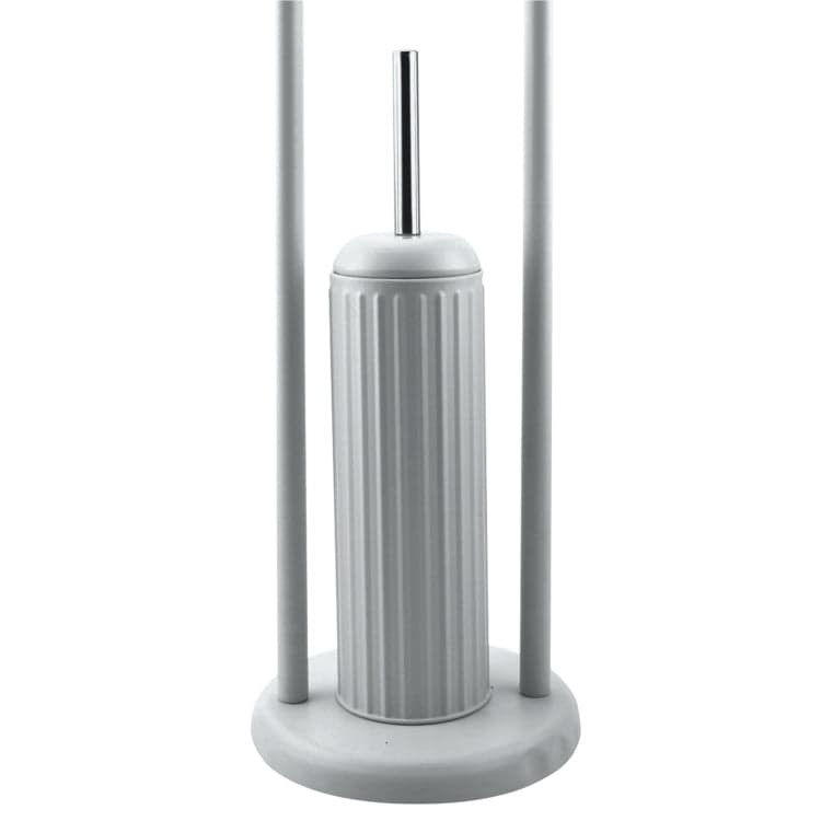 Piantana Porta Rotolo e Scopino Bagno Metallo Smaltato Verniciato Grigio in Scopini e porta scopini Danyx - Casoria, commercioVirtuoso.it