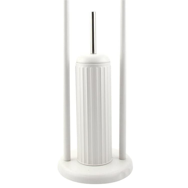 Piantana Porta Rotolo e Scopino Bagno Metallo Smaltato Verniciato Bianco in Scopini e porta scopini Danyx - Casoria, commercioVirtuoso.it