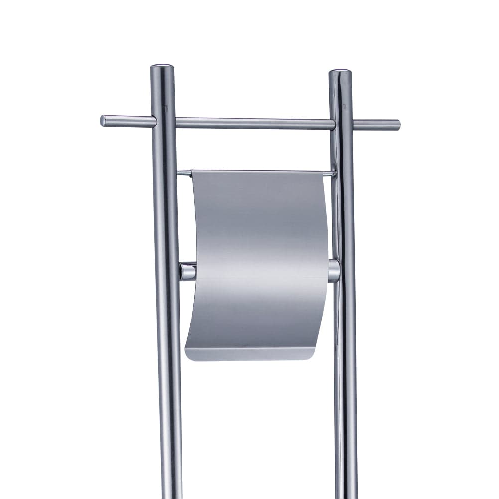 Piantana da Bagno Stilizata Porta rotolo Porta scopino Acciaio Cromo Salvaspazio in Scopini e porta scopini Danyx - Casoria, commercioVirtuoso.it