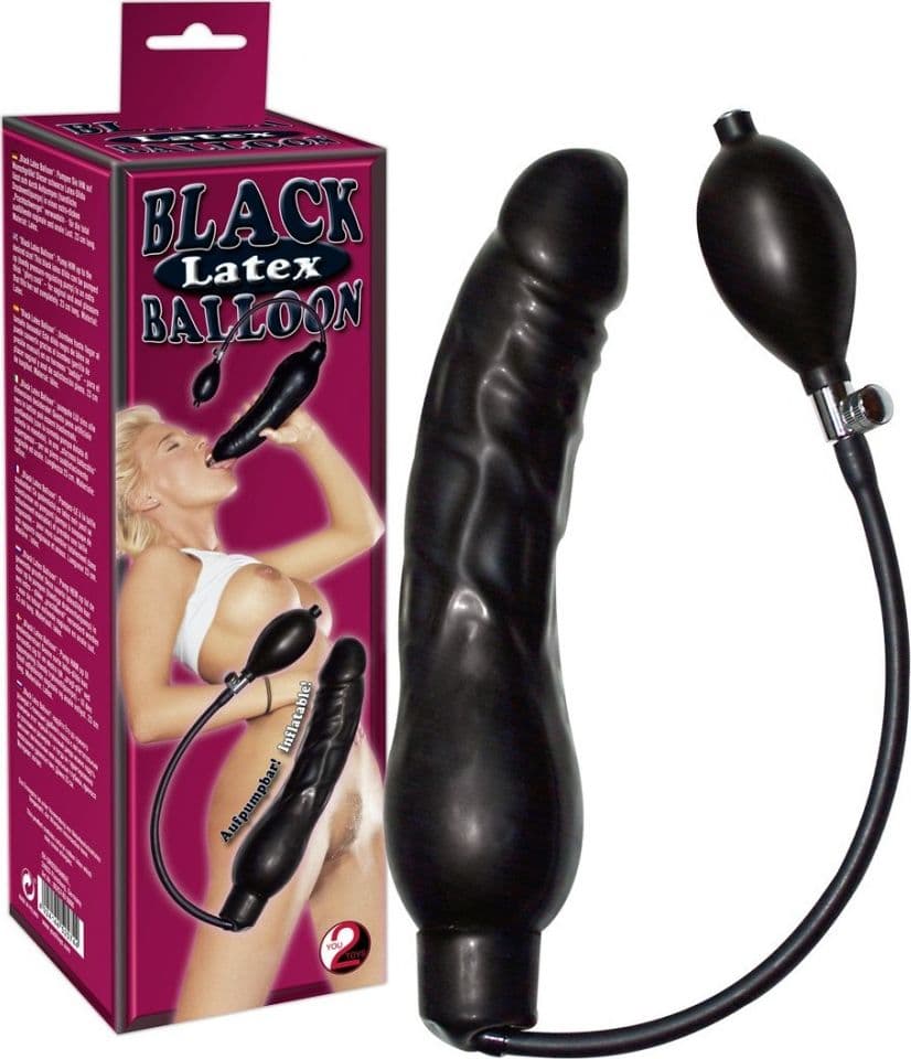 Dildo Gonfiabile Black Latex