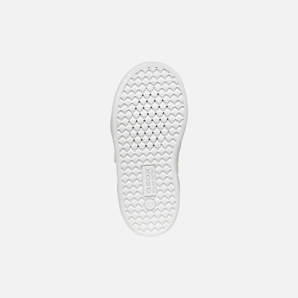 Scarpe Bambino colore bianco verde 22 - 27 Geox in Sneaker casual UP Calzature Balduina - Roma, commercioVirtuoso.it