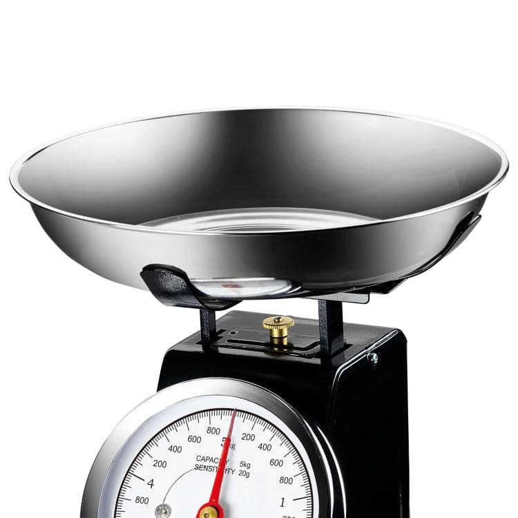 Bilancia da Cucina Metallo Verniciato Nero Max 5Kg Analogica Vassoio in Acciaio in Bilance Danyx - Casoria, commercioVirtuoso.it