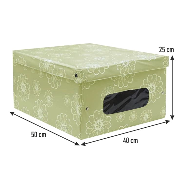 Scatole Box KIT 4pz Sistemazione Armadio in PVC Pieghevole 50x40 h.25cm Col.Ass in Contenitori sottoletto Danyx - Casoria, commercioVirtuoso.it