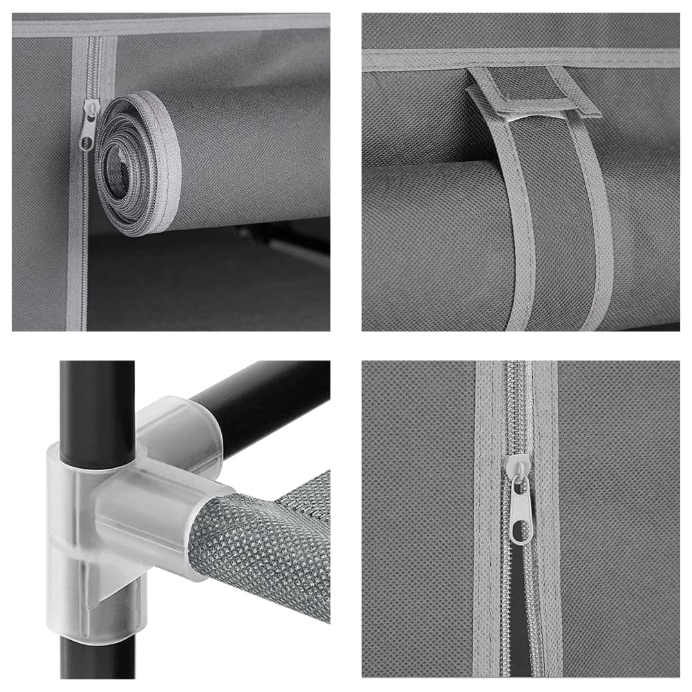 Scarpiera Salvaspazio Struttura Metallo Rivestimento TNT PortaScarpe Antipolvere Grigio in Scaffali portascarpe Danyx - Casoria, commercioVirtuoso.it