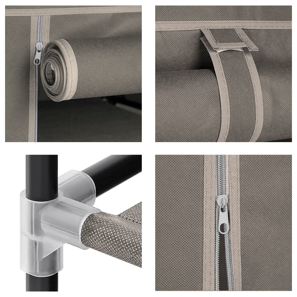 Scarpiera Salvaspazio Struttura Metallo Rivestimento TNT Porta Scarpe Antipolvere Ecrù in Scaffali portascarpe Danyx - Casoria, commercioVirtuoso.it