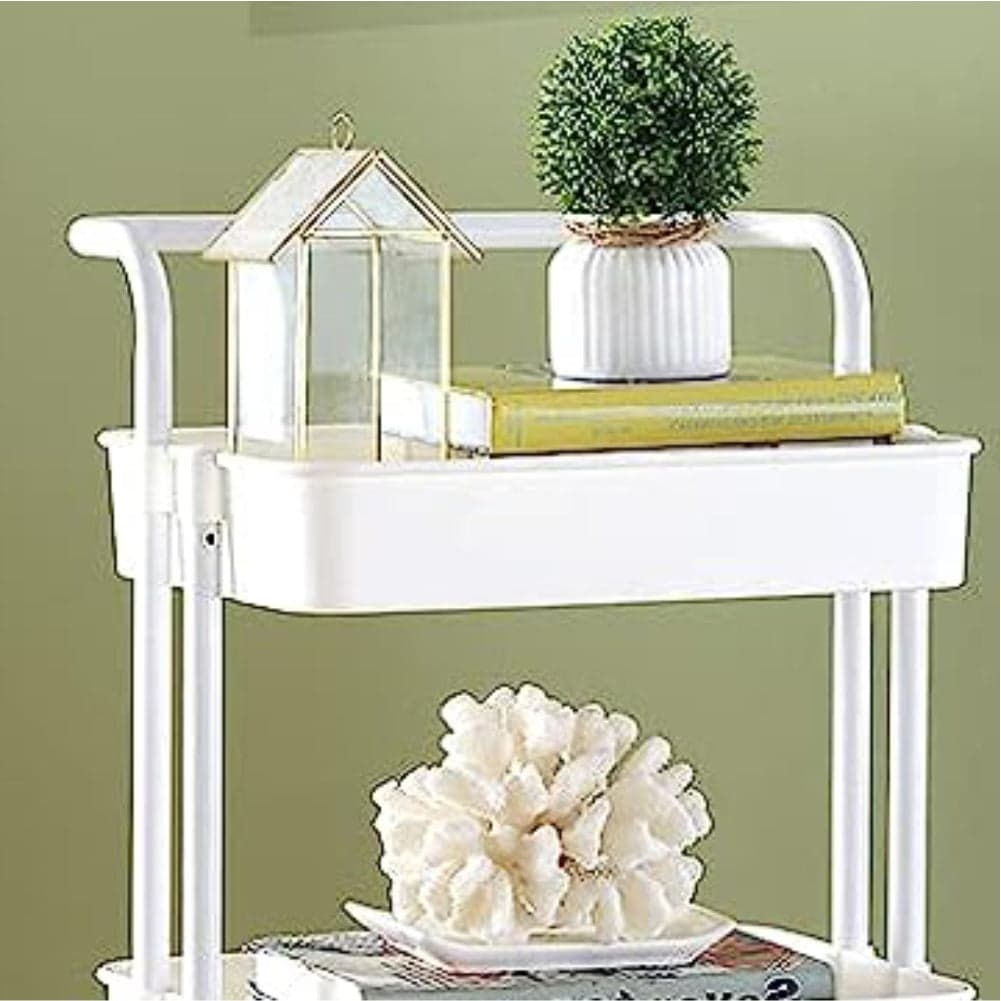 CARRELLO FERRO 3RIP. C/RUOTE CM 35X42.5XH79CM BIANCO in Carrelli da portata Danyx - Casoria, commercioVirtuoso.it