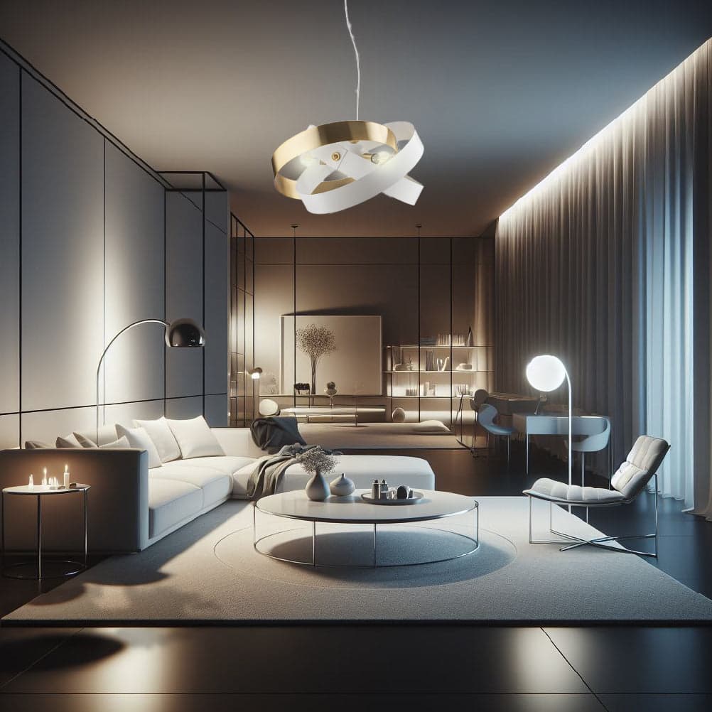 Lampadario Sospensione Metallo Verniciato Elvis 3 Luci E27 Bianco/Oro Moderno in Lampade a sospensione Danyx - Casoria, commercioVirtuoso.it
