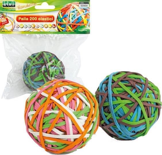 SFERA DA 200 ELASTICI D 50MM COLORI ASSORT.
