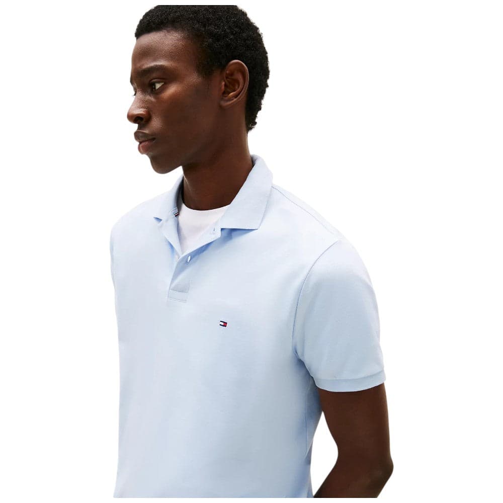 Tommy Hilfiger polo celeste liquid cotton MW0MW39994C1O Polo Tommy Hilfiger