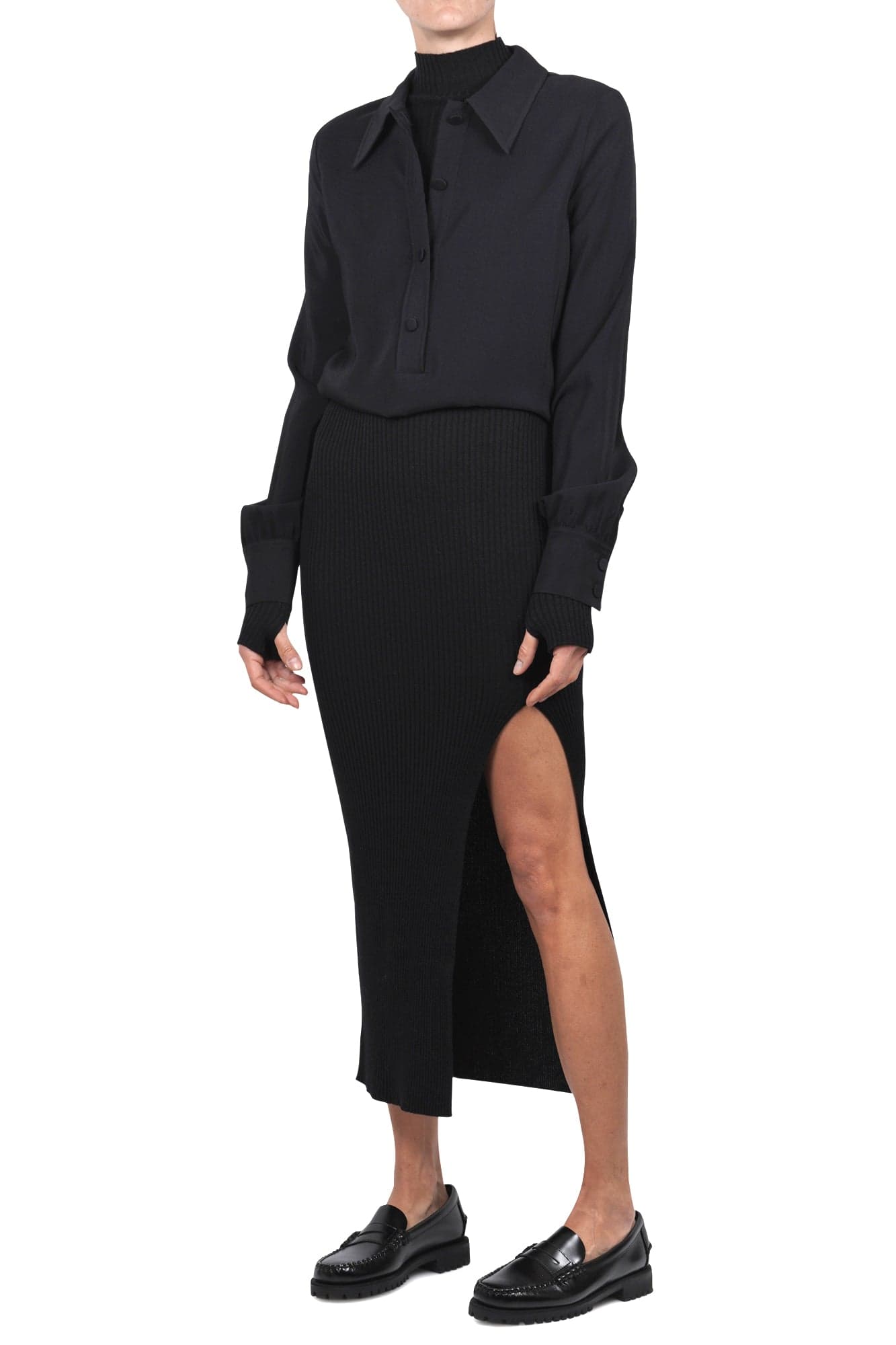 GRIFONI Grifoni - Camicia - 461266 - Nero da donna in Bluse e camicie Drestige - Casamassima, commercioVirtuoso.it
