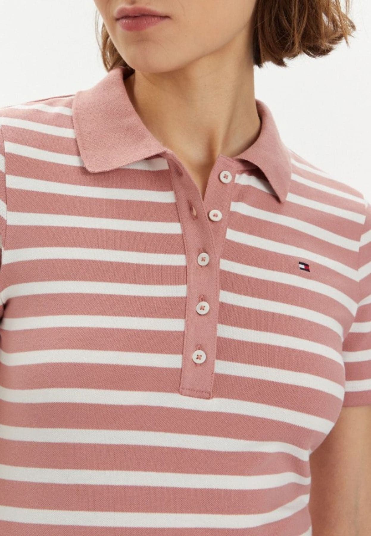 Tommy Hilfiger POLO 1985 SLIM POLO STRIPE da donna in Polo Drestige - Casamassima, commercioVirtuoso.it