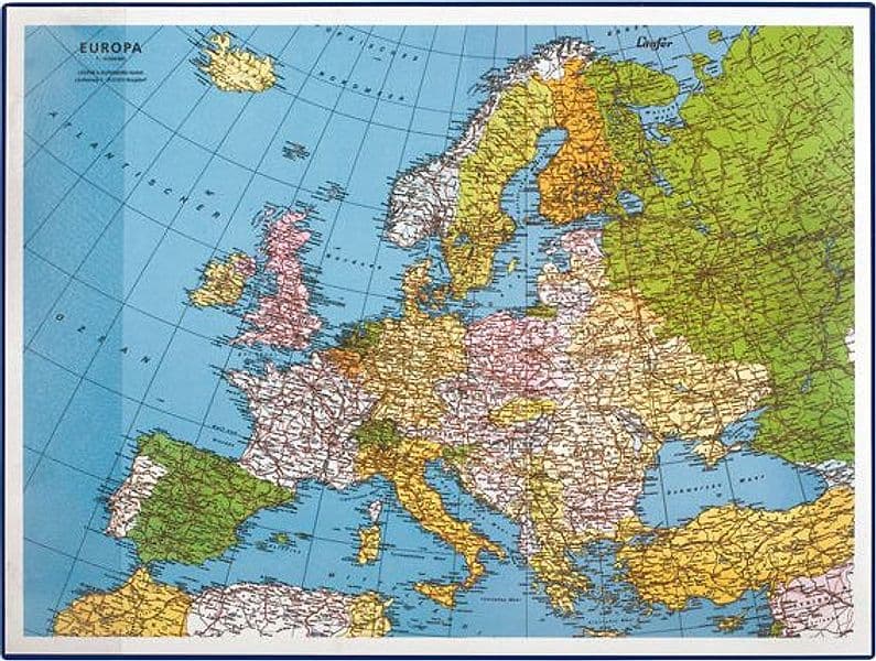 Sottomano GEOGRAPHIC Europa 40x53cm 45347 LAUFER