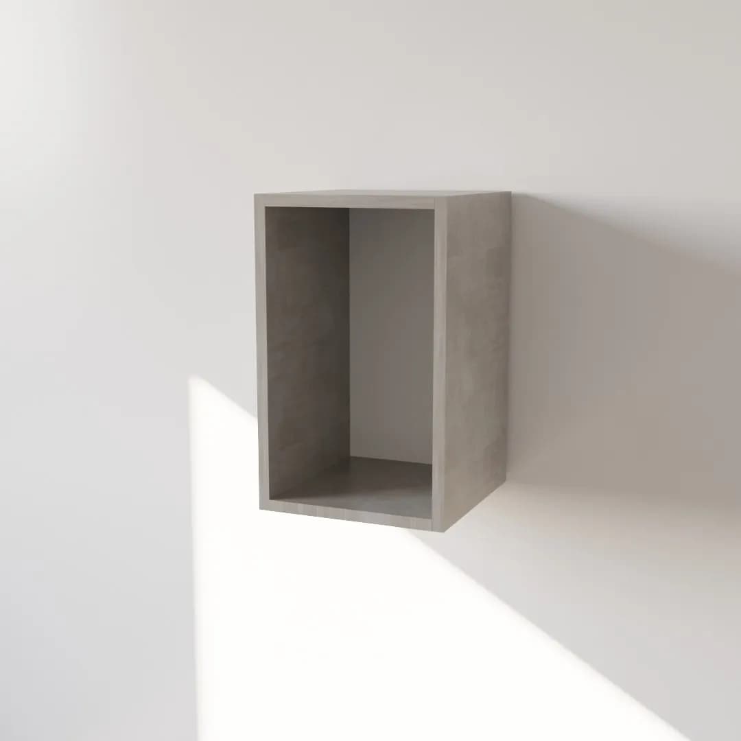 Pensile in Legno Nobilitato di Colore Cemento con un Anta altezza 48 cm in prodotto Calandrelli - Napoli, commercioVirtuoso.it