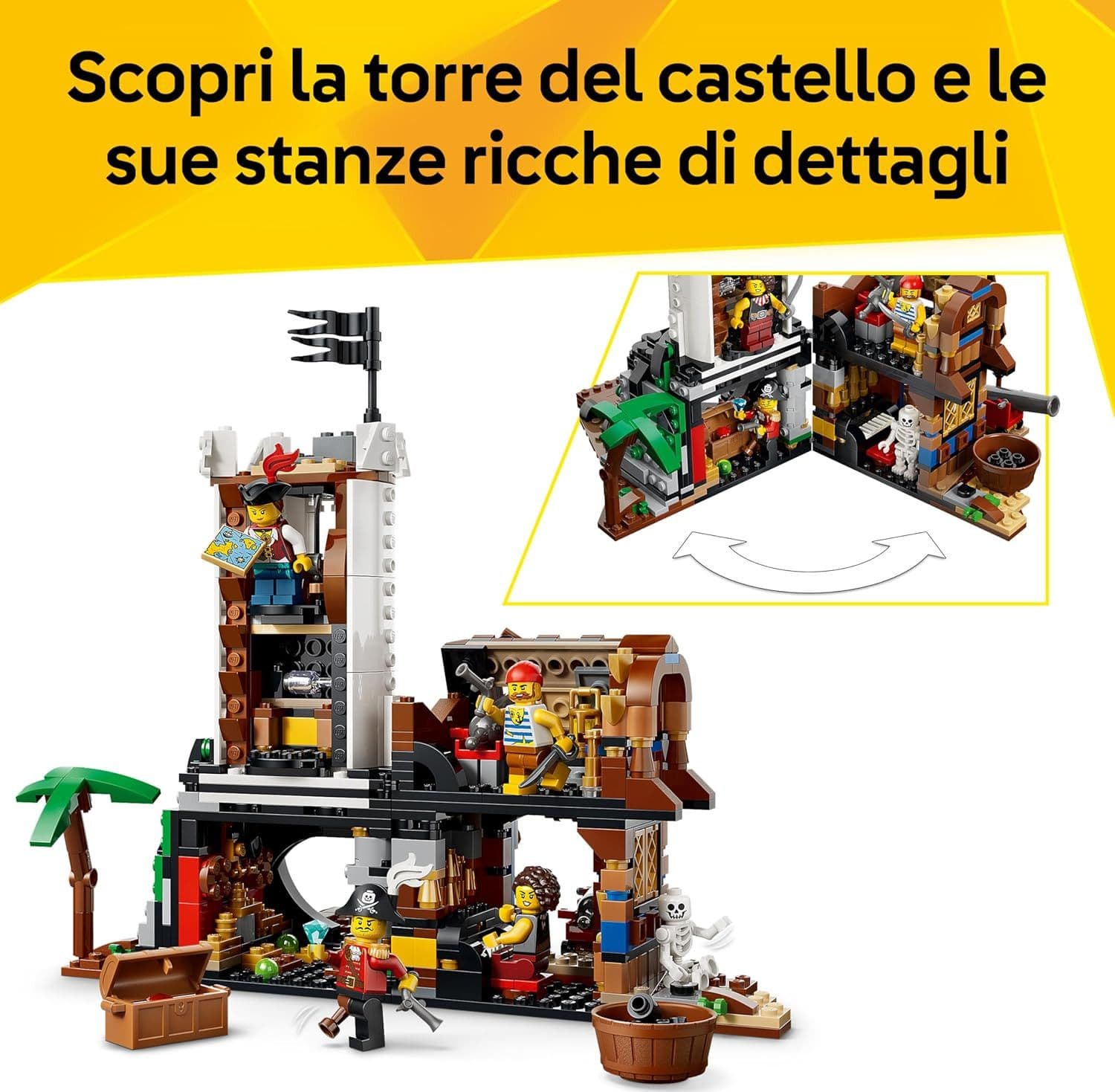 Lego Creator - Iconica Nave da Pirata 3 in 1 - 31387 in prodotto Centro Bimbo - Siderno, commercioVirtuoso.it