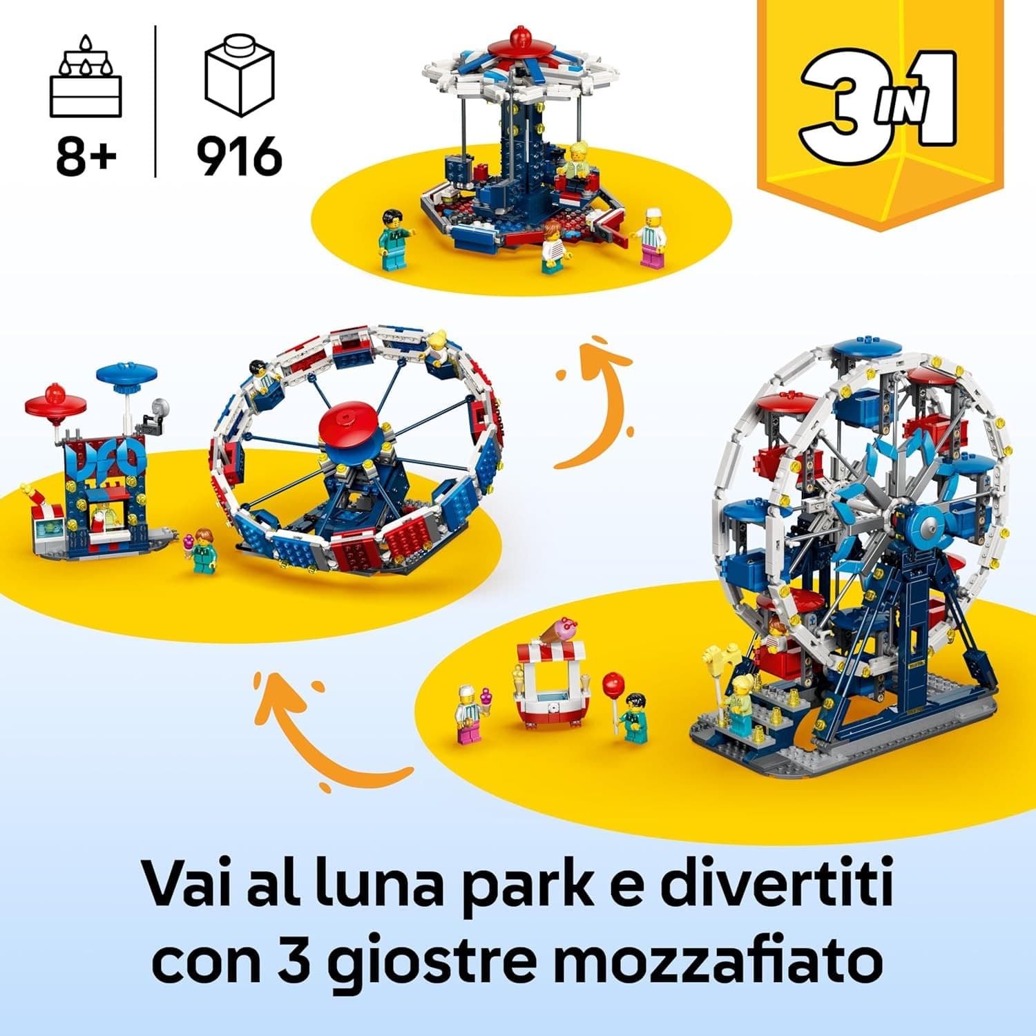 Lego Creator - Iconica Ruota Panoramica 3 in 1 - 31389 in prodotto Centro Bimbo - Siderno, commercioVirtuoso.it