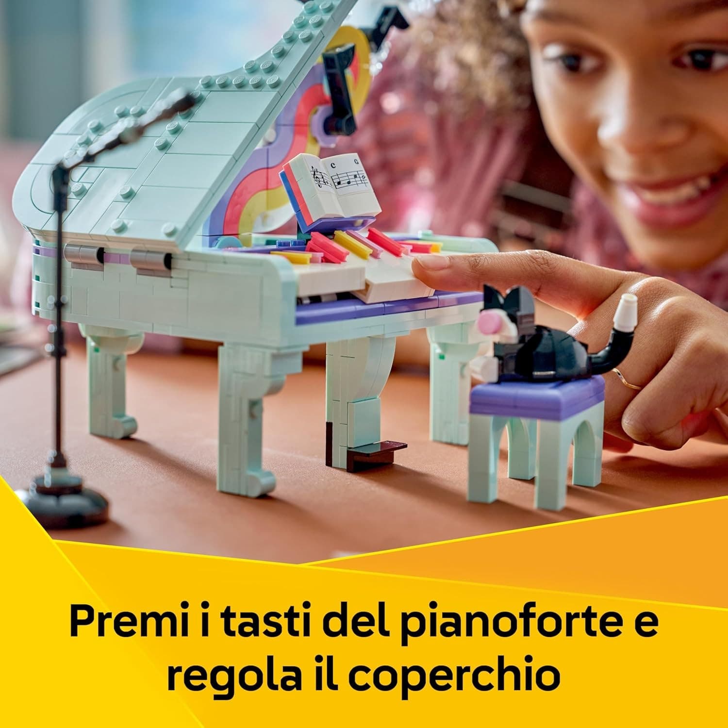Lego Creator - Pianoforte Decorativo con Gatto 3 in 1 - 31392 in prodotto Centro Bimbo - Siderno, commercioVirtuoso.it