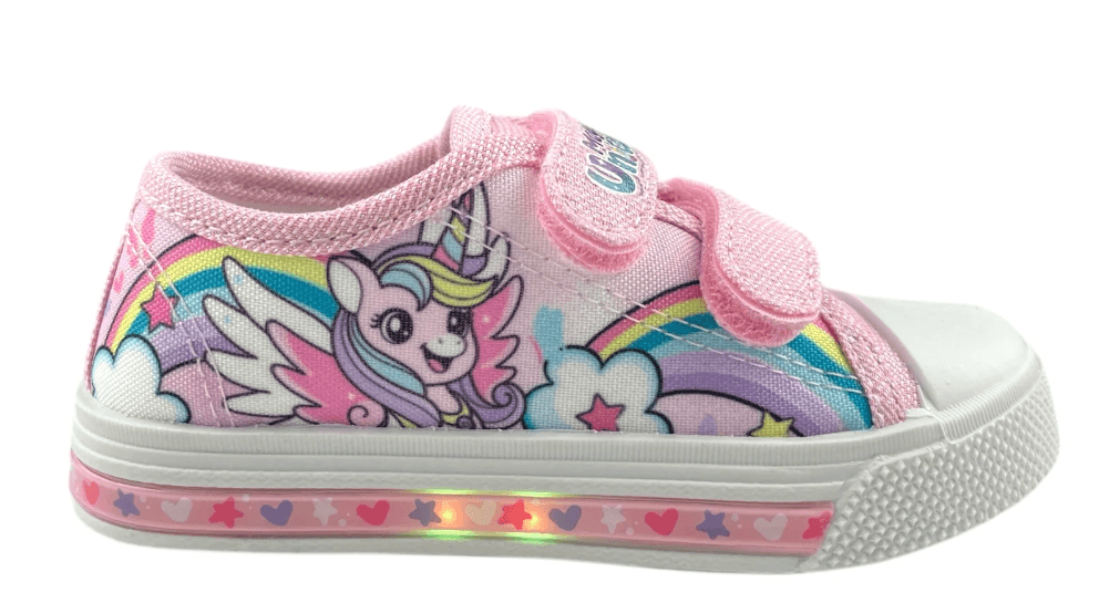Scarpe Unicorno bambina con luci dal 25 al 33 in tela in Sneaker casual UP Calzature Balduina - Roma, commercioVirtuoso.it