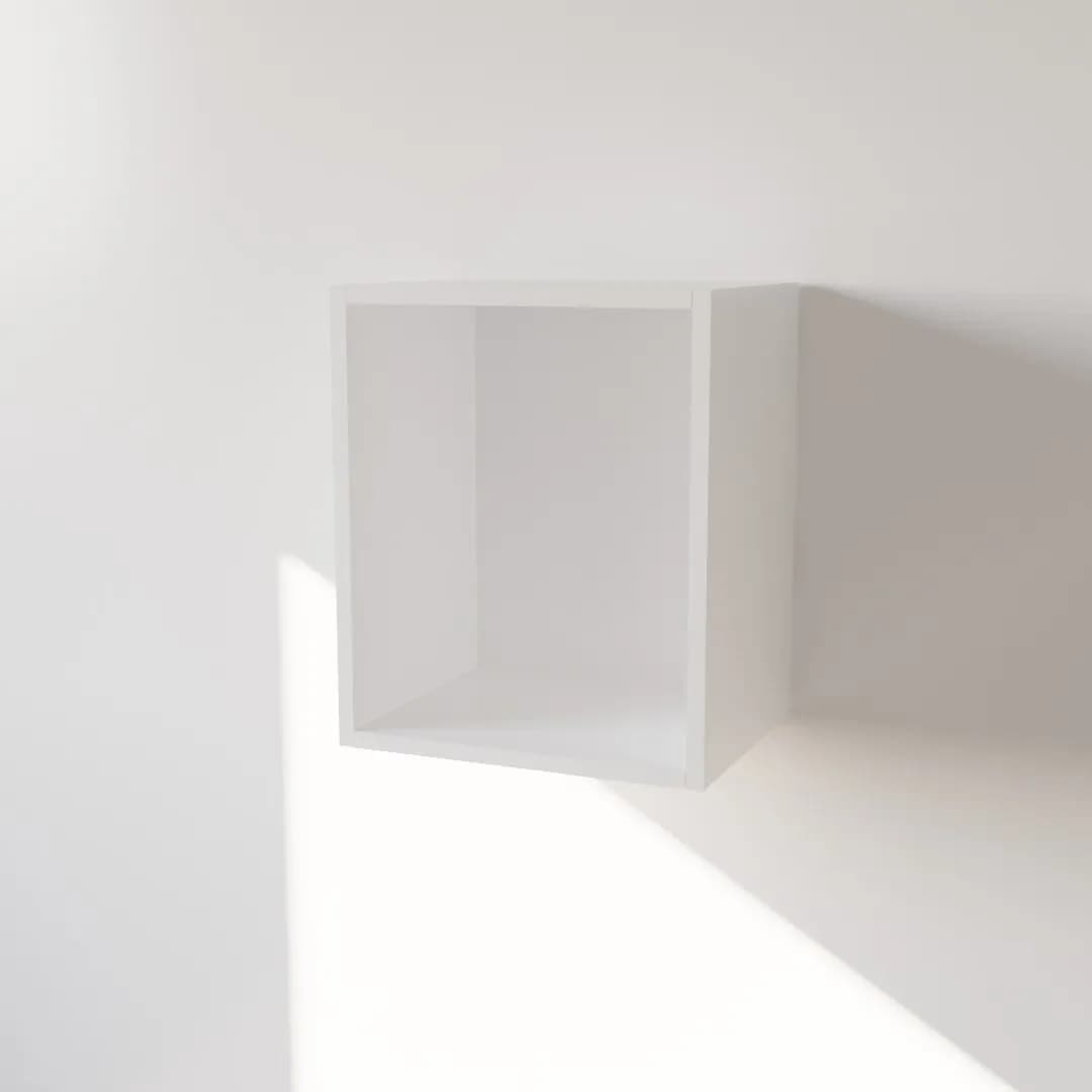 Pensile in Legno Nobilitato di Colore Bianco con un Anta altezza 48 cm in prodotto Calandrelli - Napoli, commercioVirtuoso.it