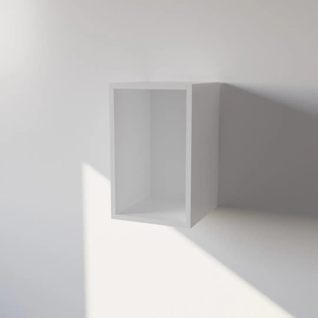 Pensile in Legno Nobilitato di Colore Bianco con un Anta altezza 48 cm in prodotto Calandrelli - Napoli, commercioVirtuoso.it
