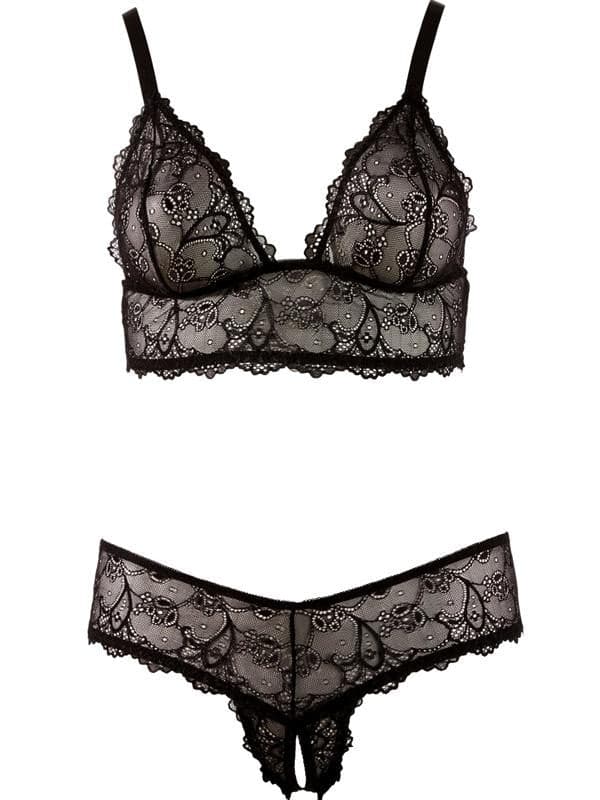 Curvy - Completino Trasparenze Nero Pizzo in Accessori Mettimelo.it - Casoria, commercioVirtuoso.it